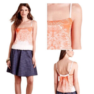 𝅺ANTHRO One September Piha Embroidered Camisole